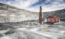  The Sandvik Top Hammer XL with the Pantera DP1600i drill rig