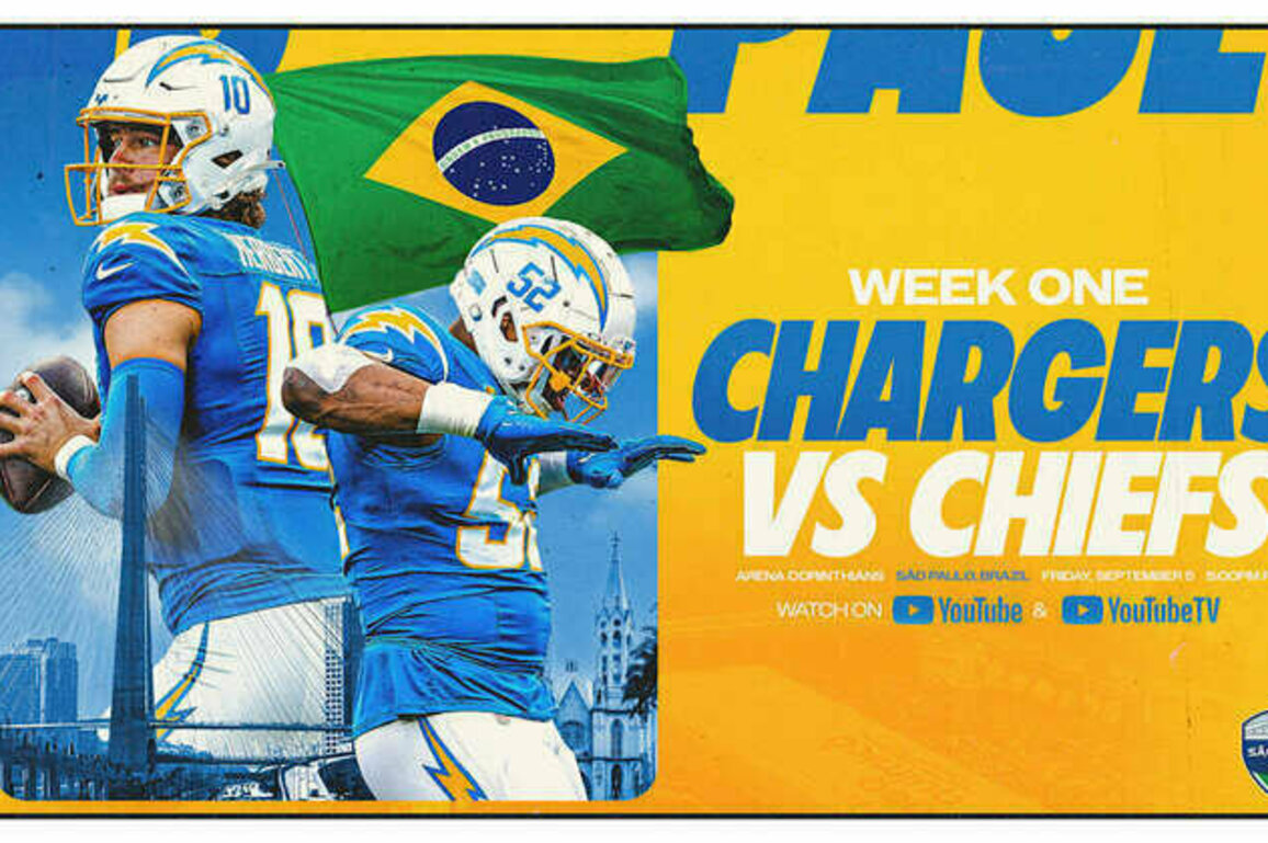 Chargers To Play Chiefs in So Paulo, Brazil in Week 1