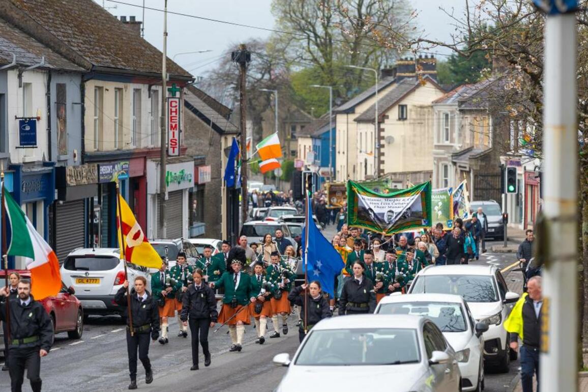 Sinn Fin holds Fermanagh Easter commemoration in Lisnaskea