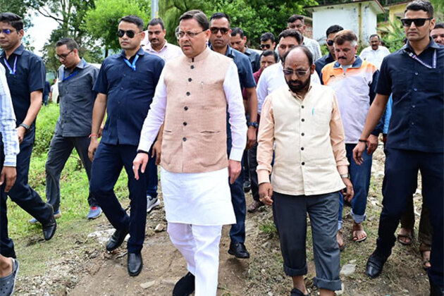 Chamoli Cloudburst: Uttarakhand CM Dhami visits, takes stock of disaster-affected areas of Tharali
