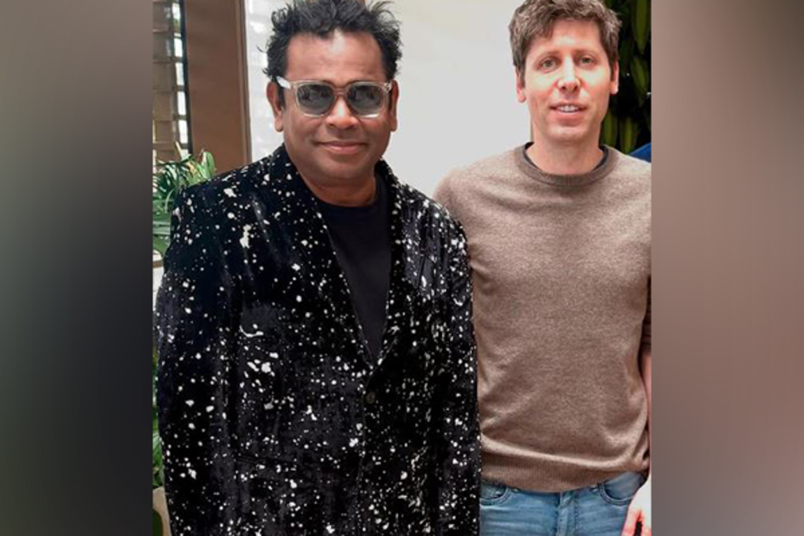 AR Rahman meets OpenAI CEO Sam Altman, discusses use of AI tools to uplift Indian minds