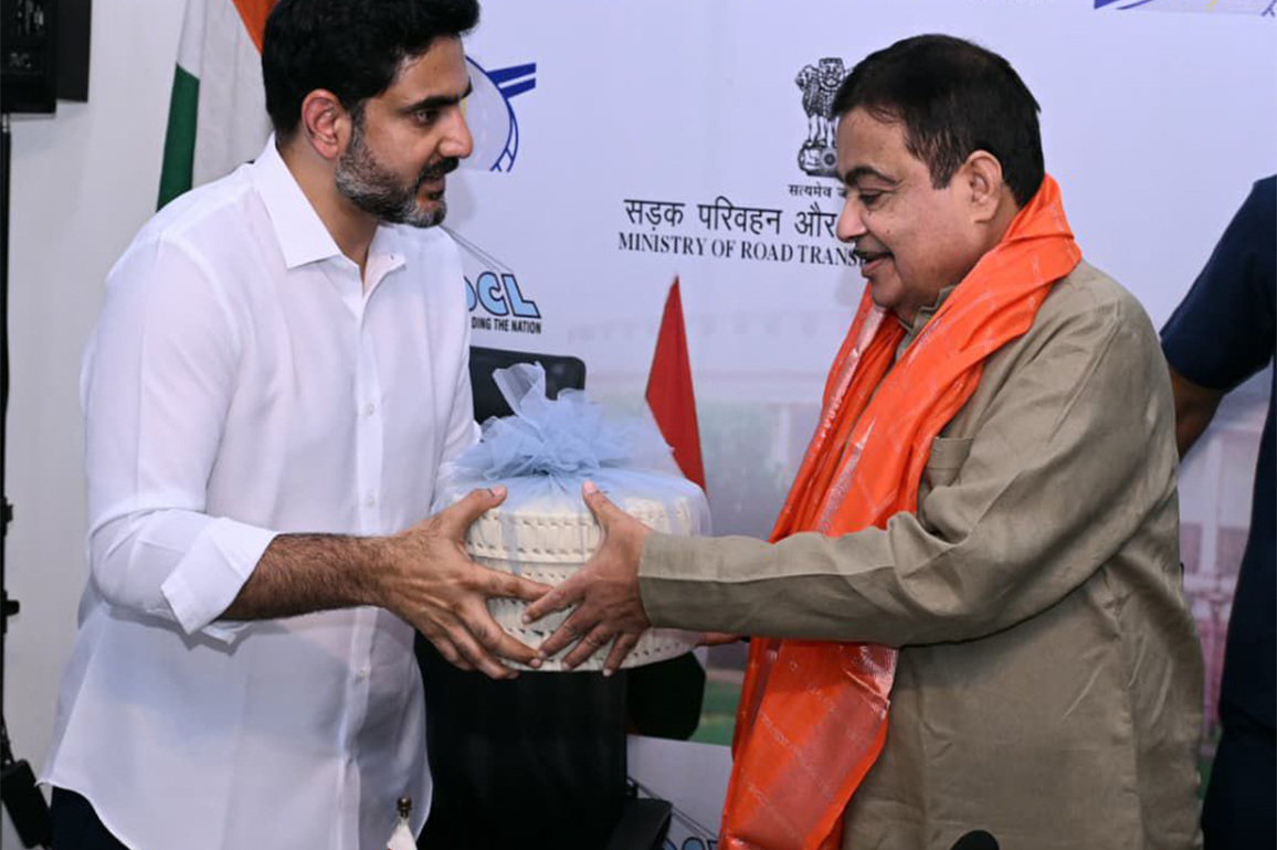 Nara Lokesh meets Union Minister Nitin Gadkari, seeks fast-track nod for Kuppam-Bengaluru-Chennai corridor