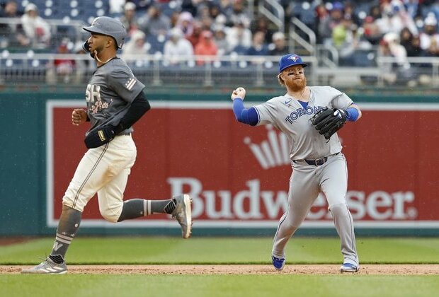 Blue Jays snap skid with 6-3 win over Nats