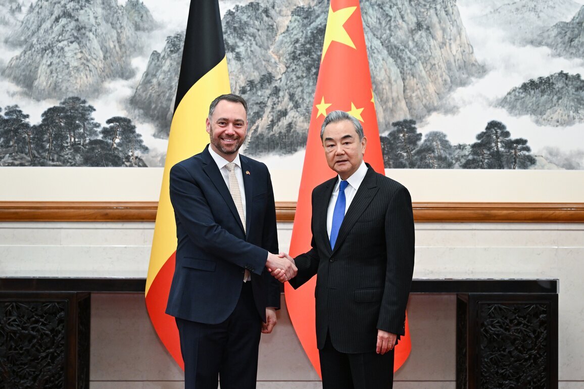 CHINA-BEIJING-WANG YI-BELGIUM-MAXIME PREVOT-TALKS (CN)