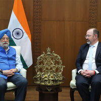 Hardeep Singh Puri meets S&P Global President Dave Ernsberger, hold talks on energy markets, supply chain stability