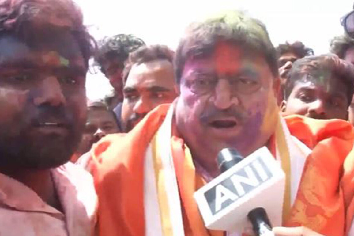 Telangana BJP Chief N Ramchander Rao joins Holi Celebrations at Osmania University, extends greetings