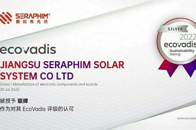 Xinhua Silk Road: Seraphim awarded silver medal in EcoVadis CSR rating
