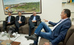  Reunião entre Waldez Góes (PDT) e representantes da mineradora Beadell Brasil. 
