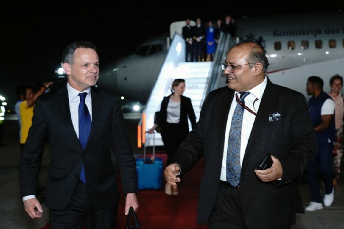 Netherlands Foreign Minister Veldkamp arrives in India, set to meet EAM Jaishankar