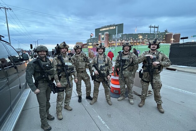 NFL Draft photos- Police, fire, EMS on the clock