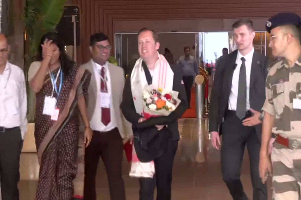 US Ambassador to India Sergio Gor arrives in Guwahati to attend the Swearing-in Ceremony of Himanta Biswa Sarma