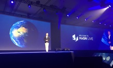 Ola Rollén delivers the opening keynote at HxGN LIVE