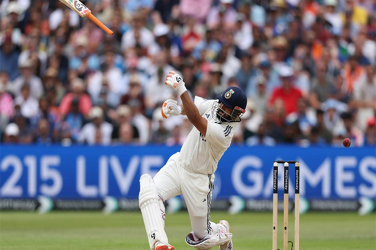 Rishabh Pant topples Ben Stokes' six-hitting record with boisterous knock in Birmingham