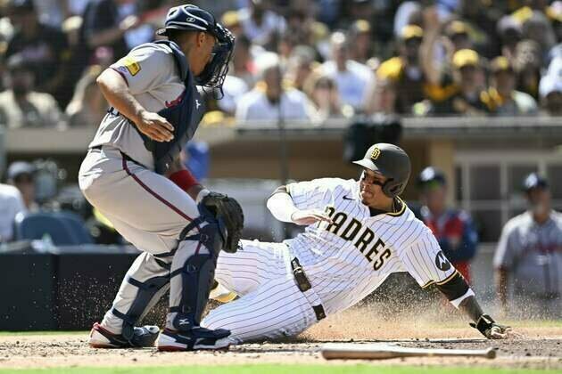 Jackson Merrill (4 RBIs), Padres rally to beat Braves