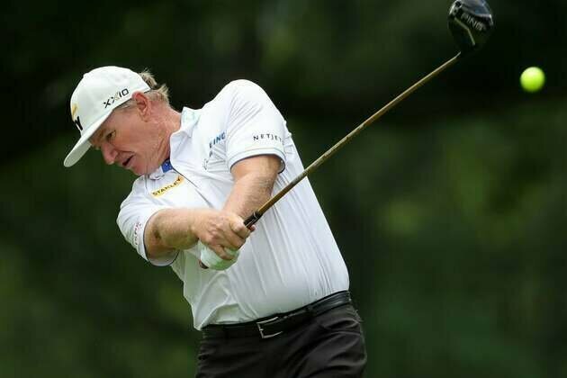 Ernie Els grabs lead going into final round of Ally Challenge