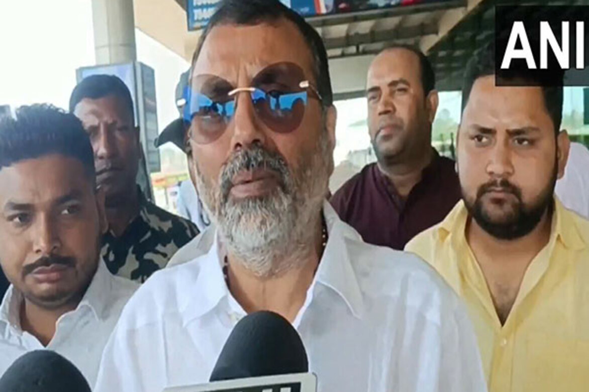 "Ranchi has become capital of corruption": BJP MP Nishikant Dubey on arrest of senior IAS officer Vinay Kumar Choubey