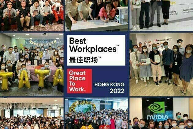 10 Organizations awarded 'Best Workplaces in Hong Kong(TM) 2022' by Great Place to Work(R)