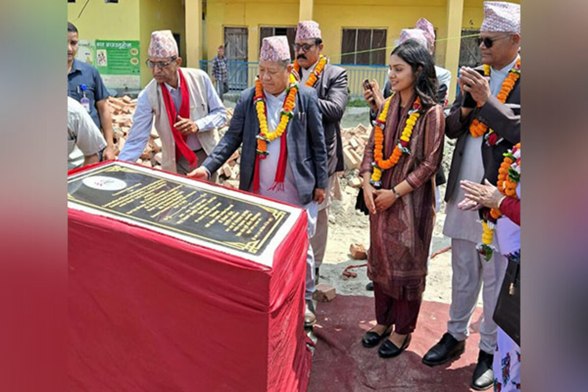 Nepal: Foundation stone laid for construction of school building with Indian aid