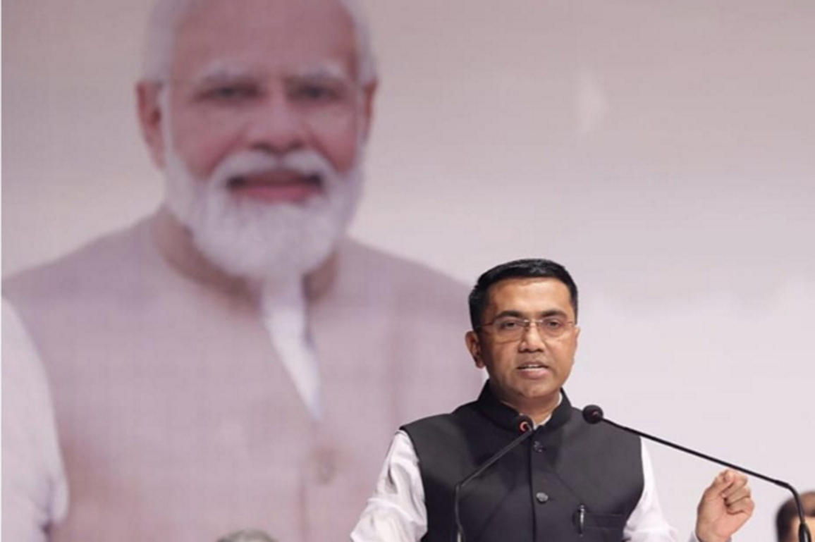 Goa CM joins national leaders at 'Sankalp Se Siddhi' event, reinforces vision for development