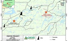  Cartier Resources' Fenton gold project in quebec, Canada