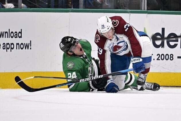 Stars F Roope Hintz (leg) won't return vs. Avalanche