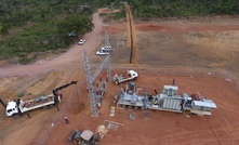 The Zest Energy mobile substation in position on site, connected to the SNEL electrical network