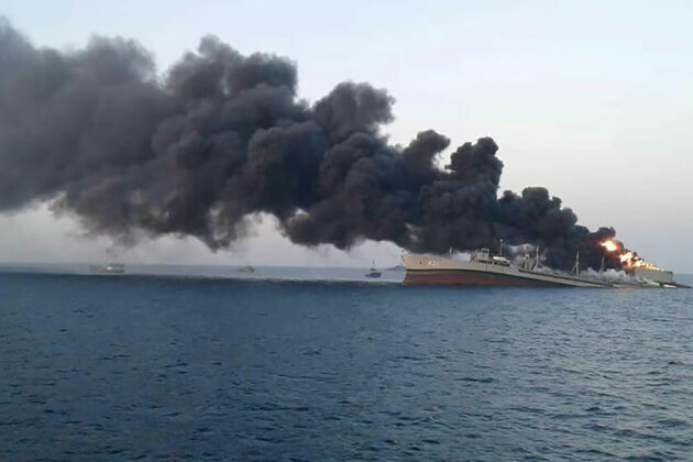 British maritime agency reports cargo ship fired upon west of Iran; crew safe