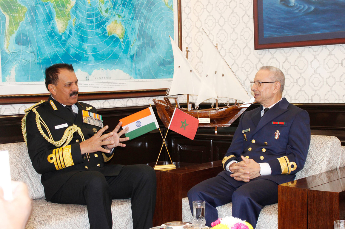 Indian, Moroccan navy discuss deeper maritime cooperation, focus on training exchanges