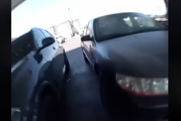 BWC- Man drives at child that fell out of his car, Nev. officers before OIS