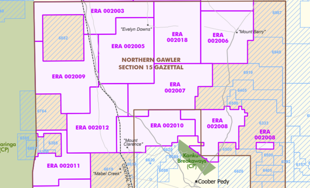 Some of the land release blocks.