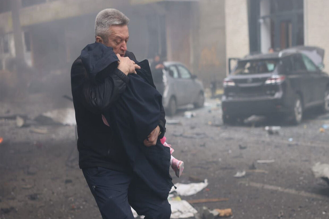 Russian drone strike hits kindergarten in Kharkiv, 1 killed