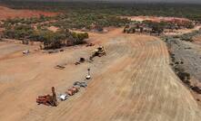 Initial clearing and equipment mobilised to Philips Find. Credit: Horizon Minerals