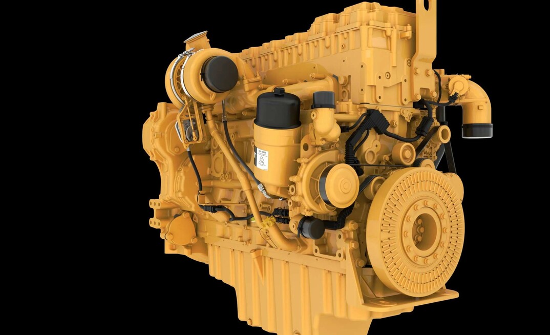 Motor C13D híbrido de hidrogênio da Caterpillar/Divulgação