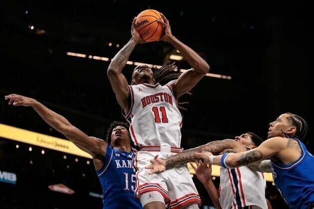 Houston moves on to Big 12 final with dominating win over Kansas