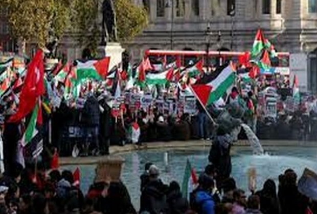 UK: Right-wing members clash with Pro-Palestine supporters on Armistice Day in London