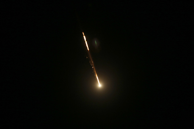 MIDEAST-NABLUS-MISSILE TRACES
