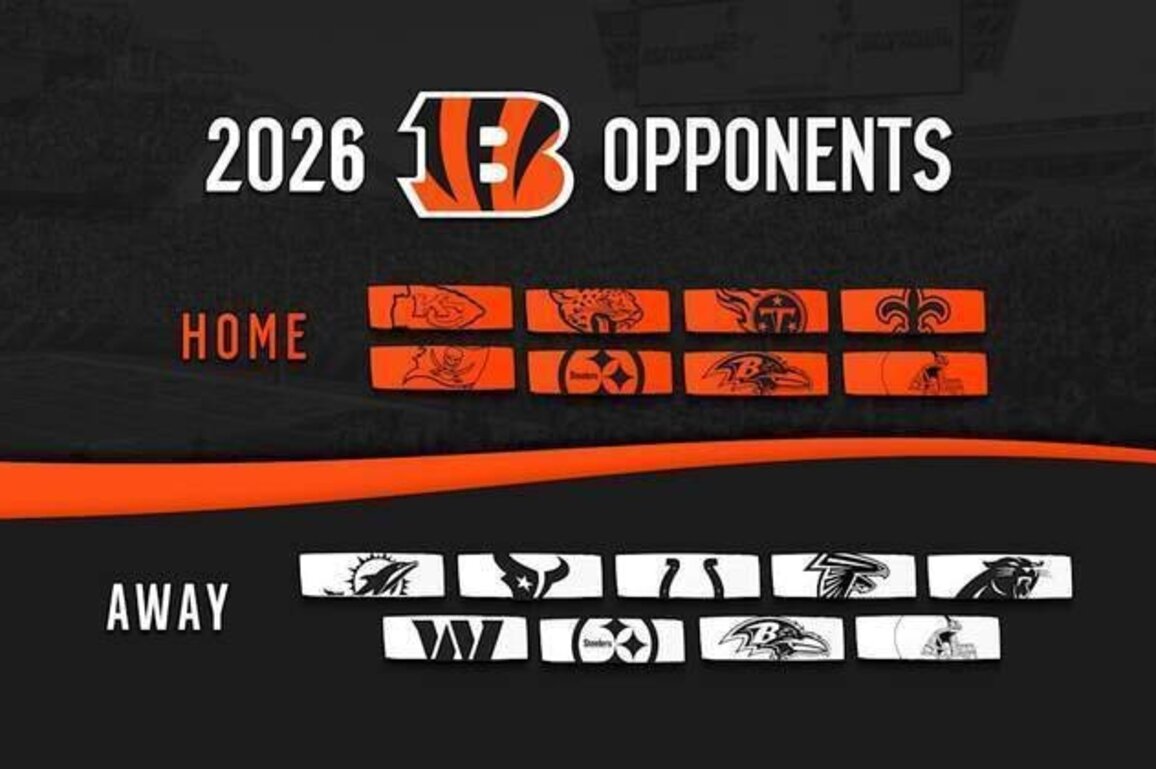 Bengals 2026 Opponents Confirmed