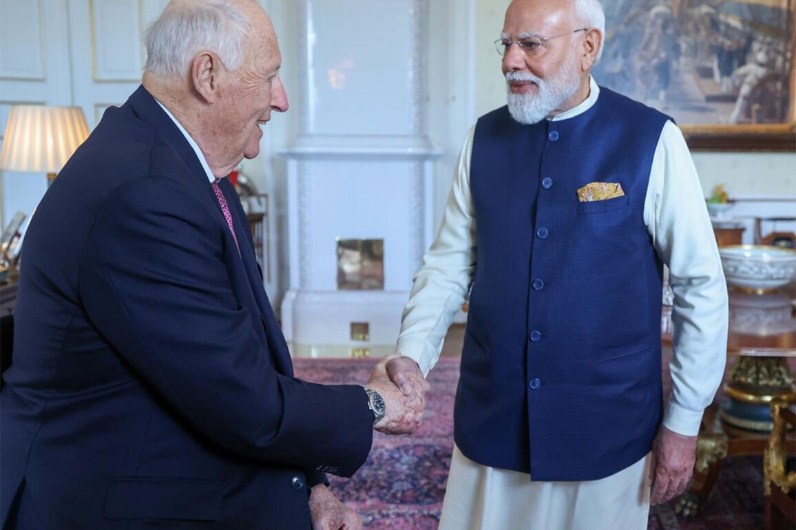 PM Modi calls on Norway's King Harald V in Oslo, reaffirms strong bilateral ties: MEA