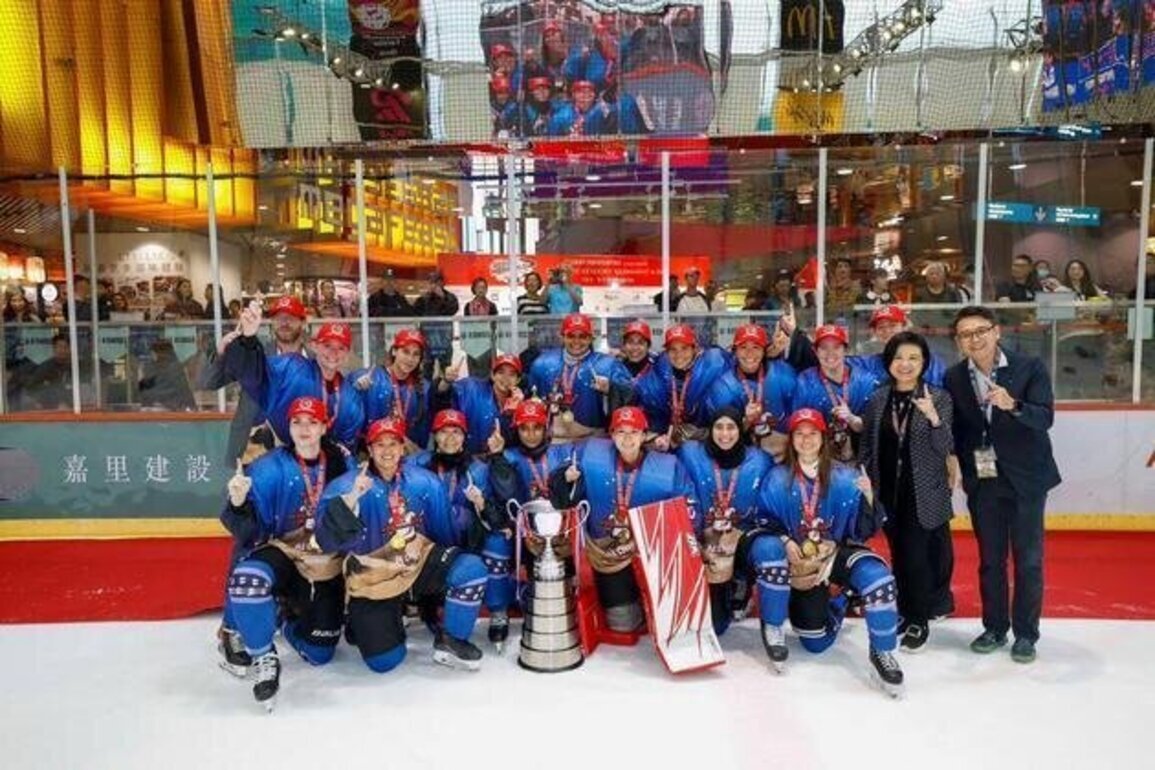 Al Dhabi Women's Ice Hockey Team crowned champions of 'Mega Ice Hockey 5' in Hong Kong