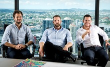 Vitrinite managing director Nick Williams (centre), with fellow directors Ryan Welker (left) and Matt Burgess (right).