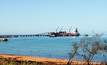  A GEMCO ship awaits loading on Groote Eylandt