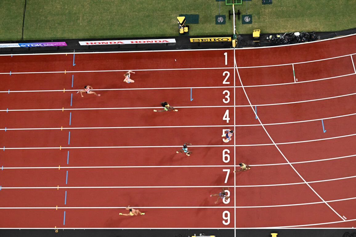 (SP)JAPAN-TOKYO-ATHLETICS-WORLD ATHLETICS CHAMPIONSHIPS-WOMEN'S 200M-SEMIFINAL