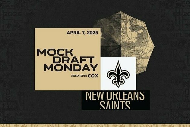 Saints Mock Draft Monday 4/7/2025