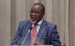 Minister of mineral resources Gwede Mantashe giving his budget speech