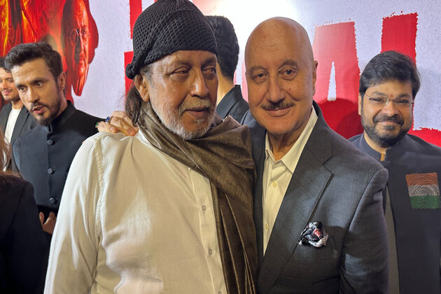 Anupam Kher, Mithun Chakraborty attend screening of 'The Bengal Files'