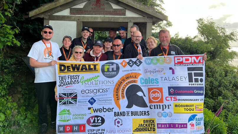 Volunteers treck 90 miles along Hadrian's Wall to raise over £20,000 for charity
