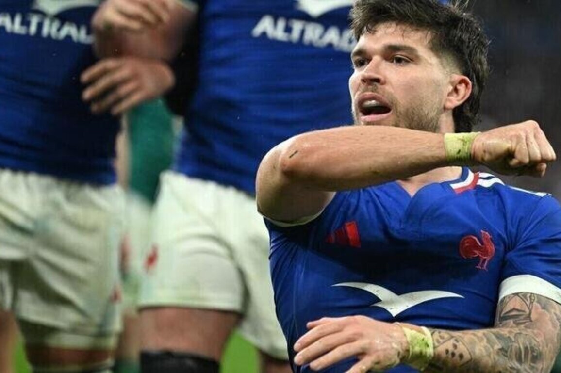 France's rugby team overpowers Ireland in Six Nations title defence