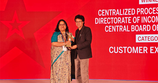 CBDT's Centralised Processing Cell--TDS wins Technology Sabha ...