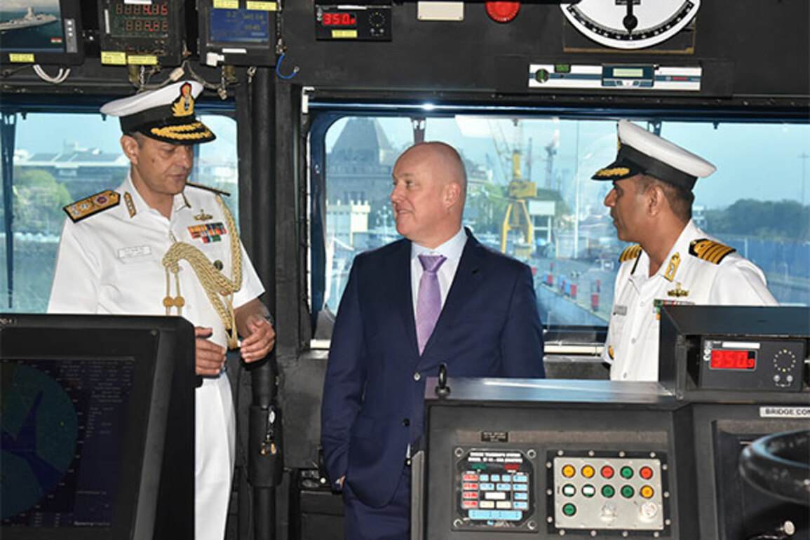 New Zealand PM Christopher Luxon visits INS Surat in Mumbai amid strengthening naval ties