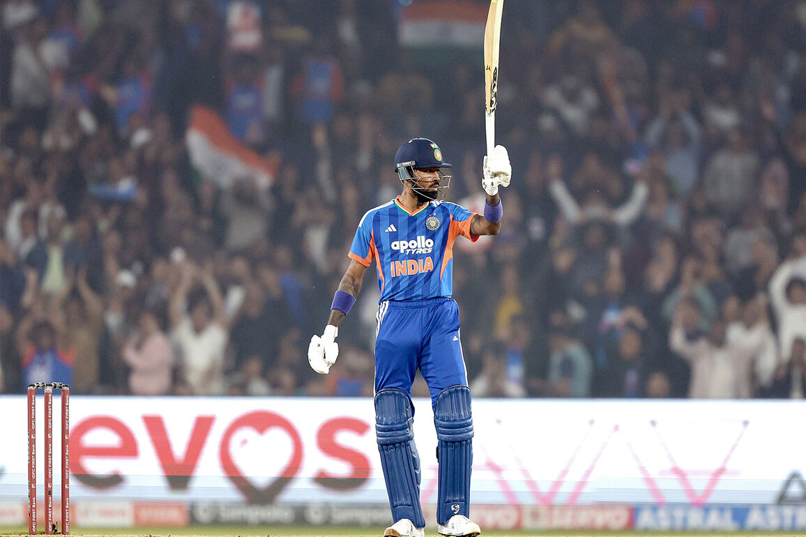 Hardik Pandya completes 2000 runs in T20Is, smashes second-fastest fifty for India in shortest format